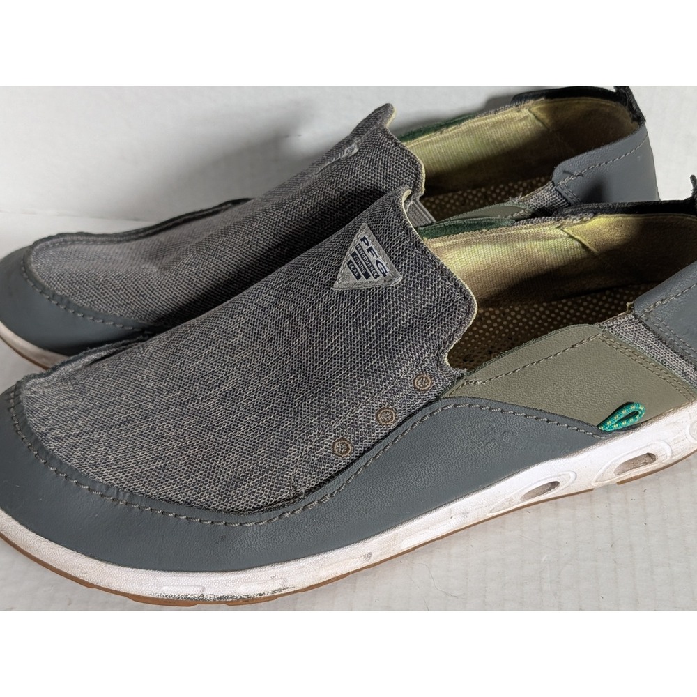 Columbia PFG Bahama Vent High Tide Slip On Fishing Shoes Mens 11 Gray